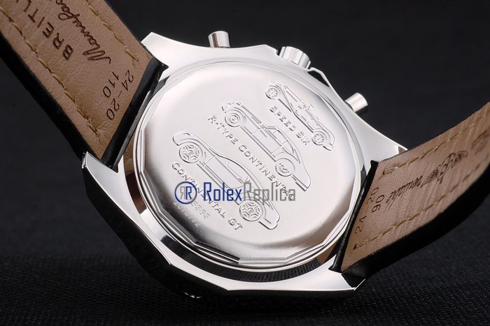 Breitling replica chrono navitimer strip leather black dial imitazione copia - immagine 7