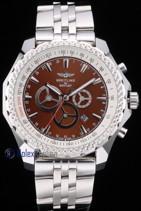 Breitling replica chrono acciaio navitimer brown dial imitazione copia - immagine 2