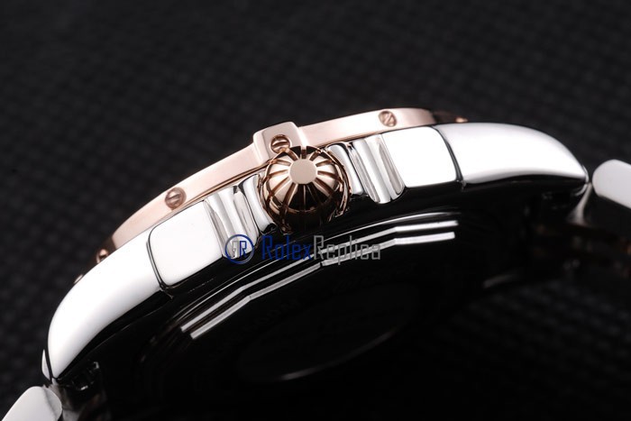 Breitling replica chronographe lady brown acciaio oro imitazione copia - immagine 6