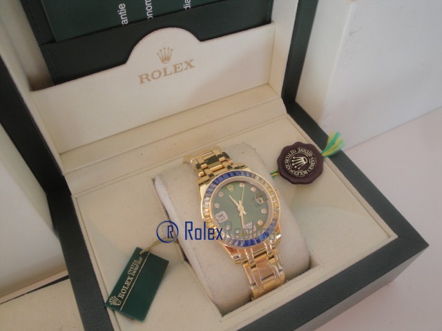 rolex replica pearlmaster oro giallo yellow blue orologio imitazione - immagine 4