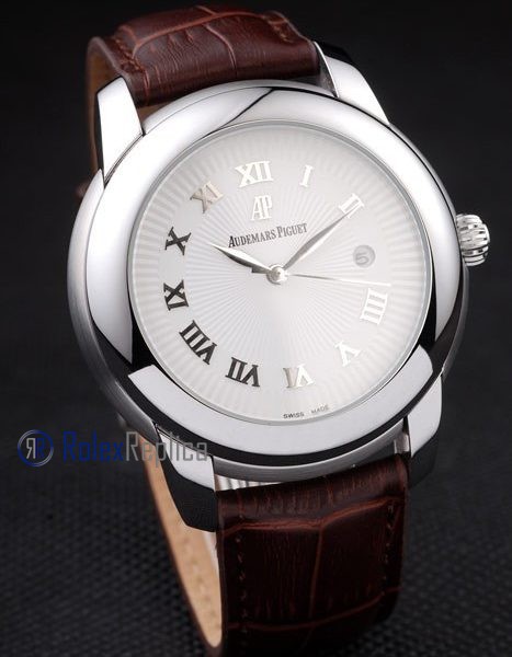 audemars piguet replica white dial strip leather imitazione copia