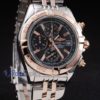 Breitling replica chrono chronographe lady black dial acciaio oro imitazione copia