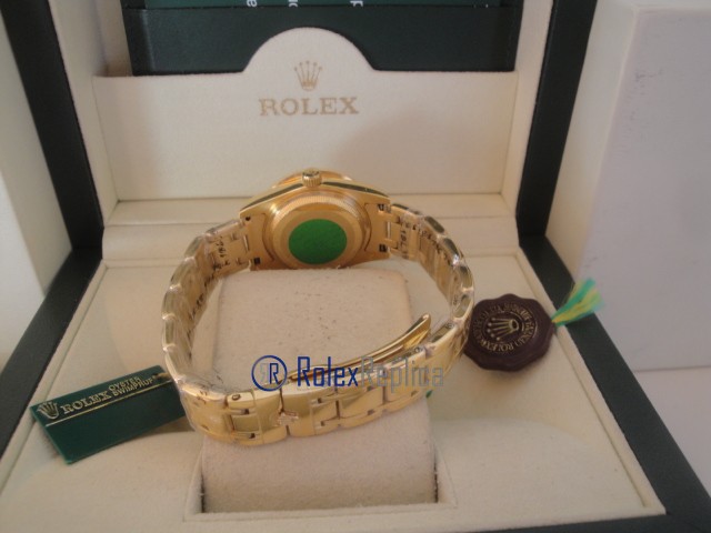 rolex replica pearlmaster oro giallo yellow blue orologio imitazione - immagine 11