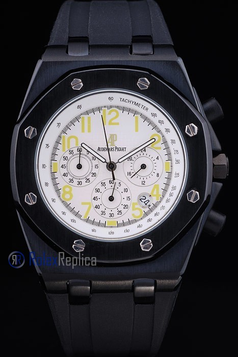audemars piguet replica chrono offshore pvd strip rubber-b imitazione copia - immagine 3