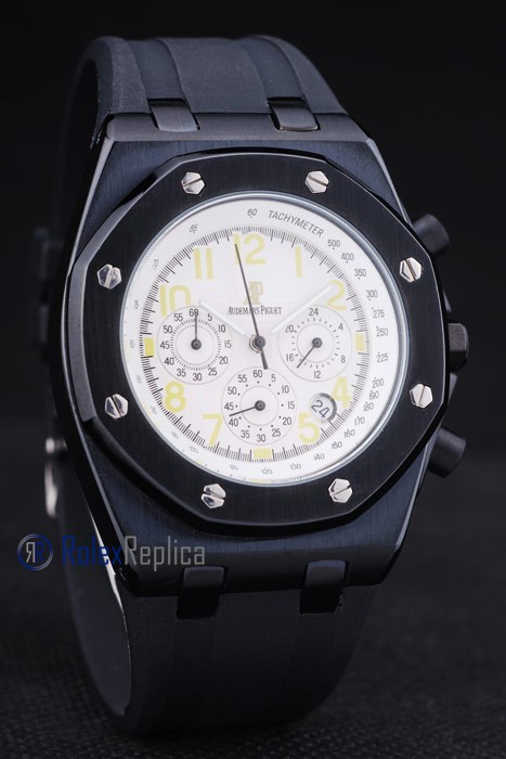 audemars piguet replica chrono offshore pvd strip rubber-b imitazione copia - immagine 5