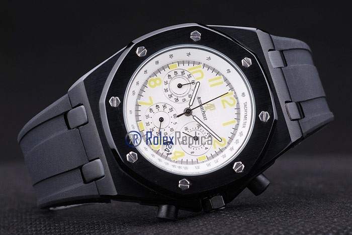 audemars piguet replica chrono offshore pvd strip rubber-b imitazione copia - immagine 6