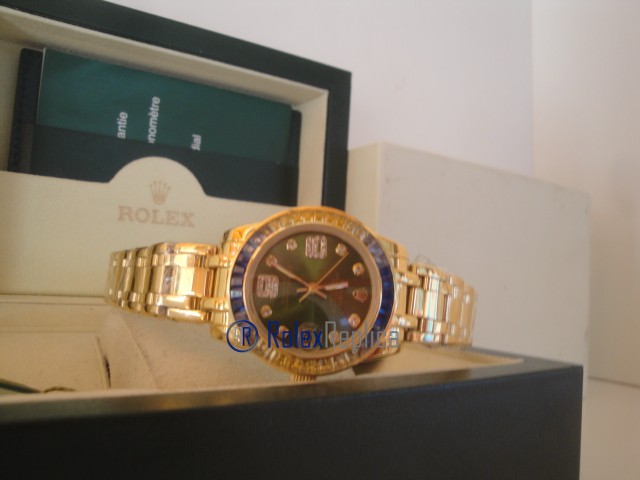 rolex replica pearlmaster oro giallo yellow blue orologio imitazione - immagine 15