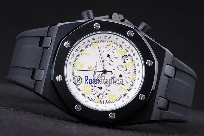 audemars piguet replica chrono offshore pvd strip rubber-b imitazione copia - immagine 7