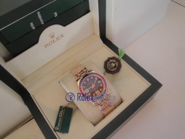 rolex replica pearlmaster oro giallo red blue orologio imitazione - immagine 7