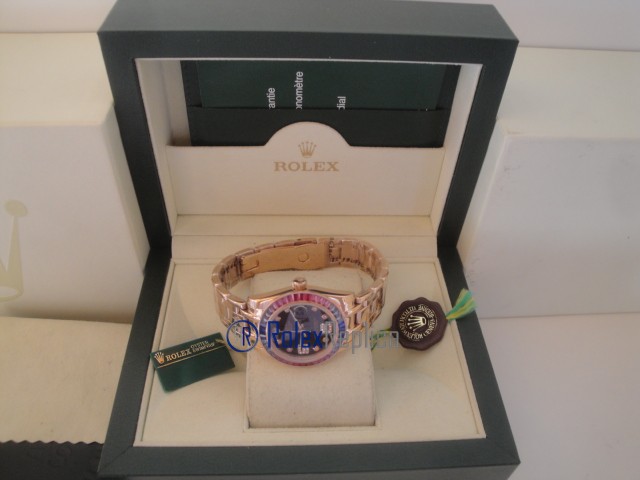 rolex replica pearlmaster oro giallo red blue orologio imitazione - immagine 10