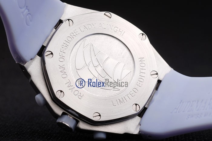 audemars piguet replica chrono offshore white strip rubber-b imitazione copia - immagine 8