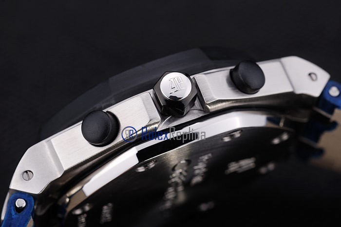 audemars piguet replica chrono offshore blue strip rubber-b imitazione copia - immagine 4