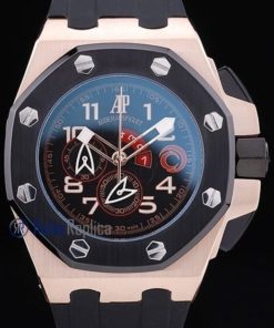 audemars piguet replica chrono offshore alinghi team strip rubber imitazione copia