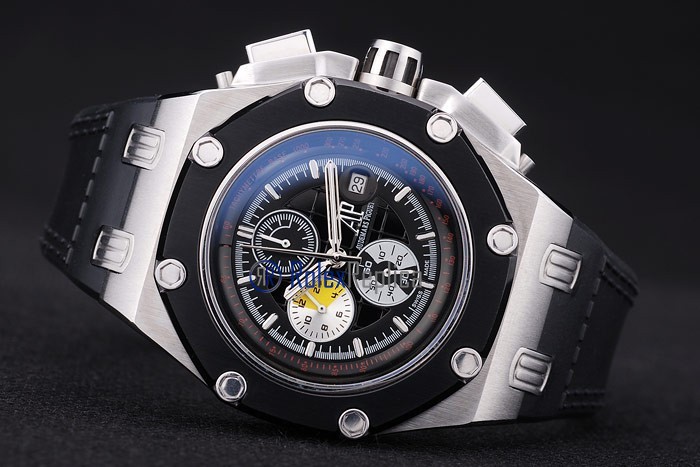 audemars piguet replica chrono offshore rubens barrichello strip rubber imitazione copia - immagine 5
