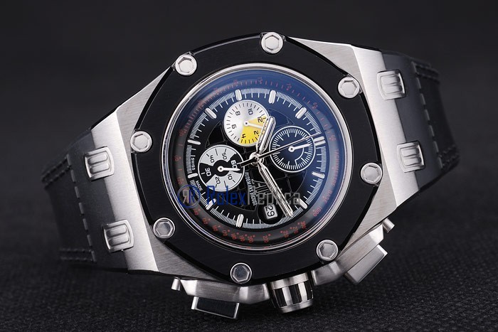 audemars piguet replica chrono offshore rubens barrichello strip rubber imitazione copia - immagine 6