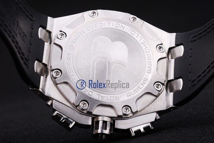 audemars piguet replica chrono offshore rubens barrichello strip rubber imitazione copia - immagine 9