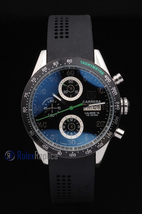 Tag-heuer replica carrera calibre 16 chrono strip rubber-b imitazione copia - immagine 4