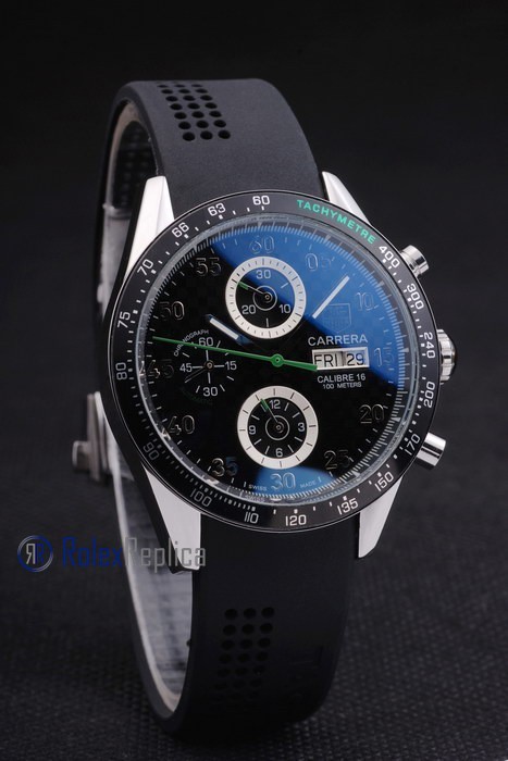 Tag-heuer replica carrera calibre 16 chrono strip rubber-b imitazione copia - immagine 5