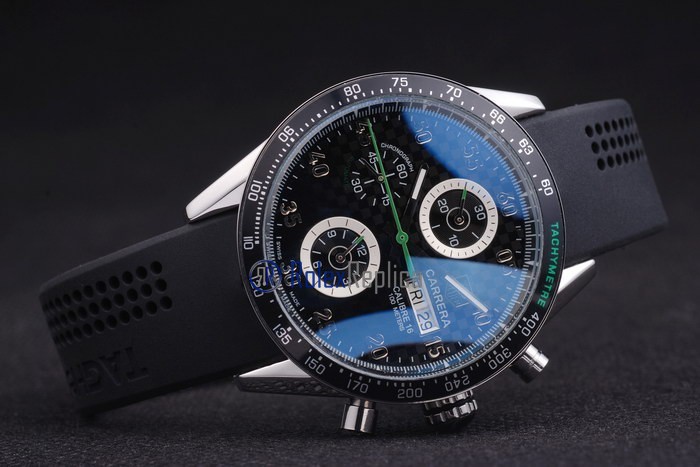 Tag-heuer replica carrera calibre 16 chrono strip rubber-b imitazione copia - immagine 6
