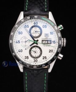 Tag-heuer replica carrera calibre 16 chrono strip leather imitazione copia
