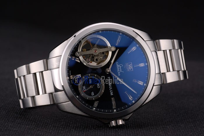Tag-heuer replica carrera pendulum chrono acciaio imitazione copia - immagine 5