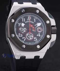 audemars piguet replica chrono offshore acciaio alinghi team black strip rubber imitazione copia