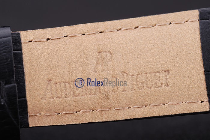 audemars piguet replica chrono rose gold strip leather imitazione copia - immagine 8