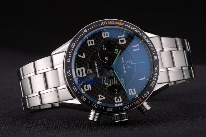 Tag-heuer replica gran carrera mclaren chrono acciaio imitazione copia - immagine 5