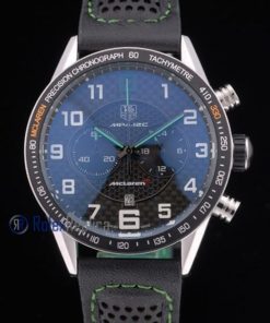 Tag-heuer replica gran carrera mclaren chrono strip rubber imitazione copia