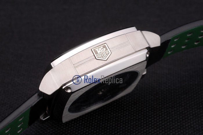 Tag-heuer replica gran carrera monaco strip rubber-b chrono acciaio imitazione copia - immagine 11