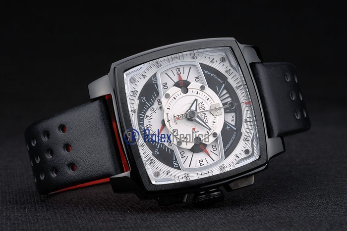 Tag-heuer replica gran carrera monaco strip rubber-b chrono pro-hunter imitazione copia - immagine 5