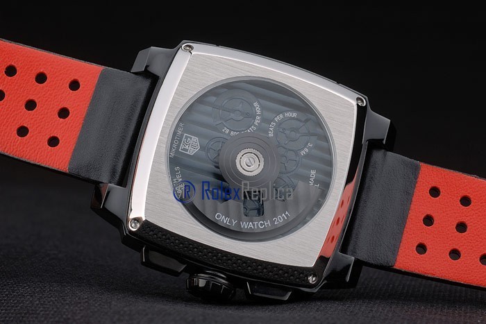 Tag-heuer replica gran carrera monaco strip rubber-b chrono pro-hunter imitazione copia - immagine 9