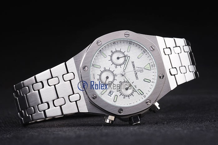 audemars piguet replica chrono offshore acciaio white dial imitazione copia - immagine 5