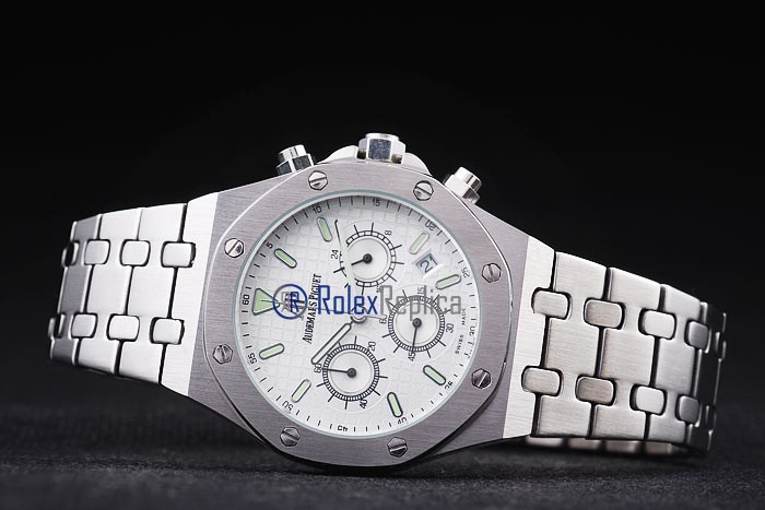 audemars piguet replica chrono offshore acciaio white dial imitazione copia - immagine 6