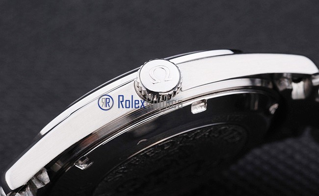 Omega replica seamaster co-axial acciaio white dial imitazione copia - immagine 5