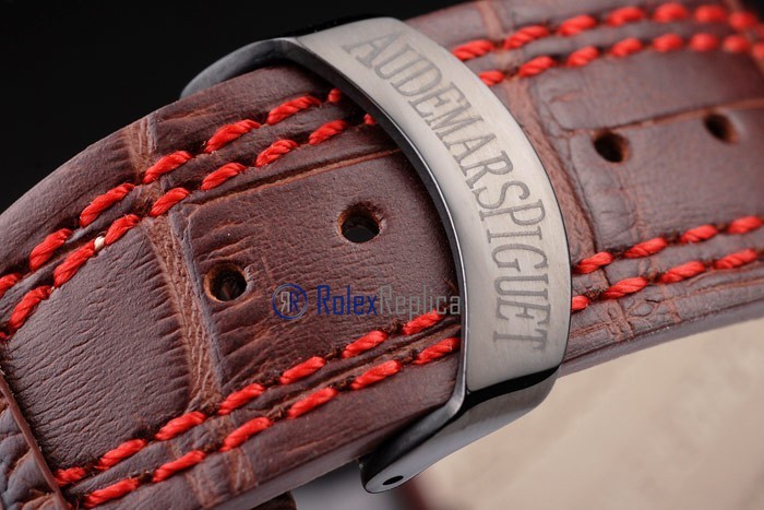 audemars piguet replica chrono offshore singapore GP2008 dial panda strip leather imitazione copia - immagine 6