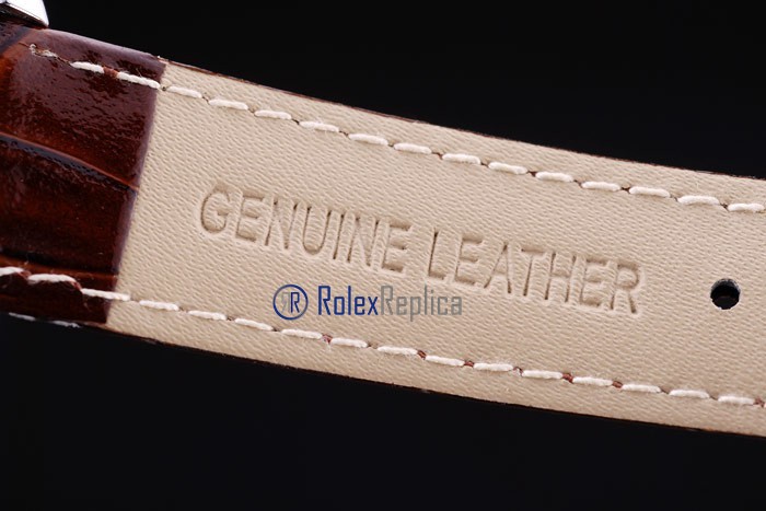 Omega replica seamaster co-axial lady brown strip leather imitazione copia - immagine 7