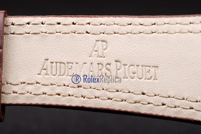 audemars piguet replica chrono offshore singapore GP2008 dial panda strip leather imitazione copia - immagine 9