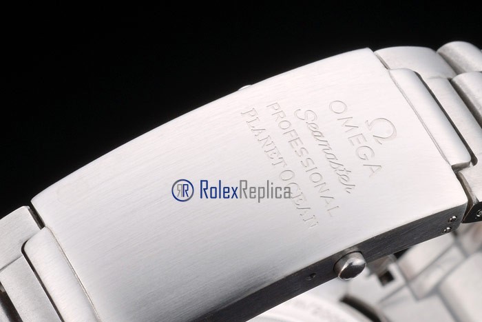 Omega replica seamaster co-axial chrono acciaio black imitazione copia - immagine 7