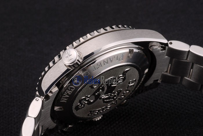 Omega replica seamaster co-axial chrono acciaio black imitazione copia - immagine 11