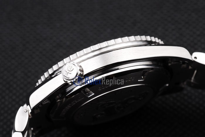 Omega replica seamaster co-axial chrono acciaio black dial imitazione copia - immagine 10