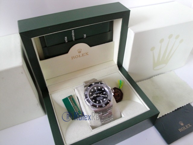 rolex replica seadweller black dial orologio replica copia lusso imitazione - immagine 4