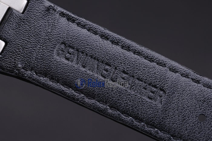 audemars piguet replica royal oak jumbo blu dial strip leather imitazione copia - immagine 8