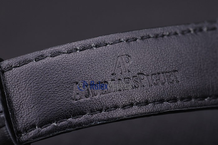 audemars piguet replica royal oak jumbo blu dial strip leather imitazione copia - immagine 9