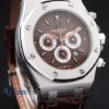 audemars piguet replica chrono offshore city of sails brown dial strip leather imitazione copia