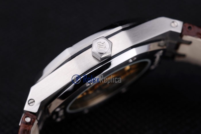 audemars piguet replica royal oak jumbo agentèè strip leather imitazione copia - immagine 10