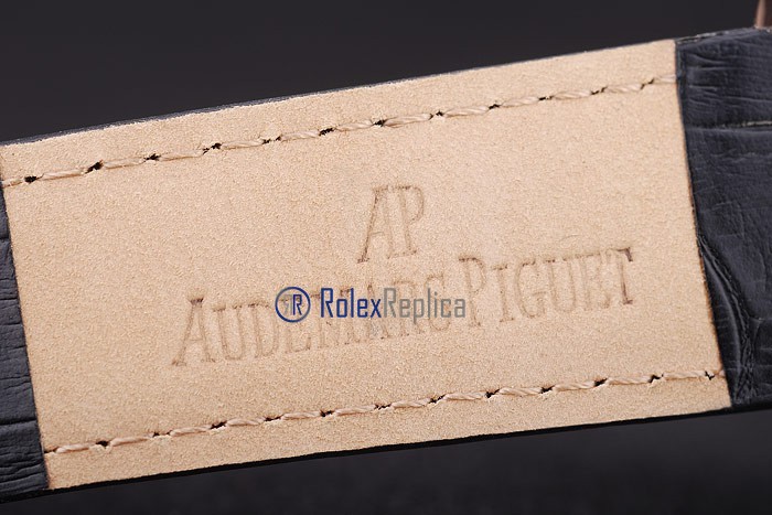 audemars piguet replica chrono tourbillon rose gold strip leather imitazione copia - immagine 9