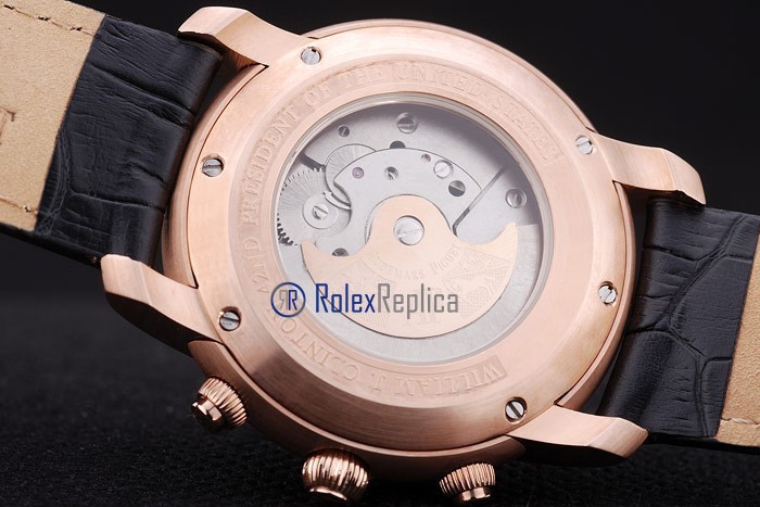 audemars piguet replica chrono tourbillon rose gold strip leather imitazione copia - immagine 10