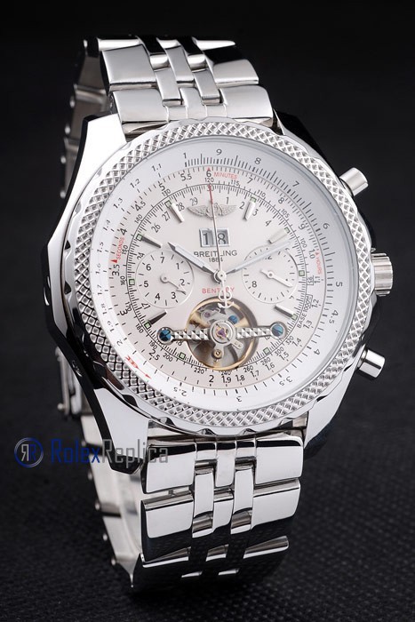 Breitling replica chrono acciaio navitimer tourbillon white dial imitazione copia - immagine 4