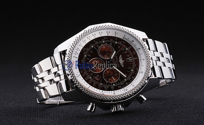 Breitling replica chrono acciaio navitimer brown dial imitazione copia - immagine 5